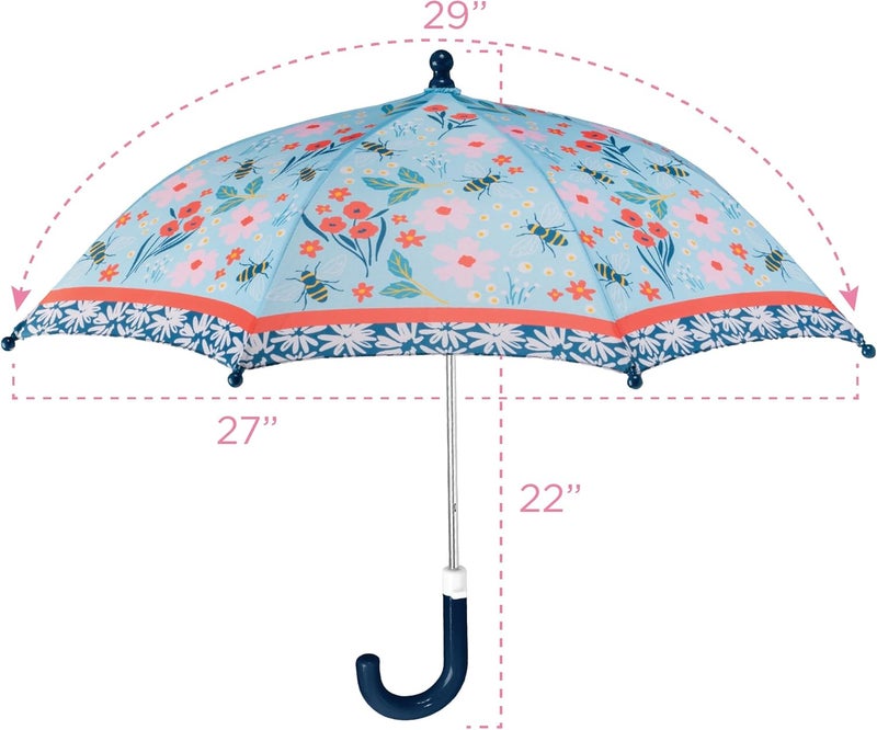 Stephen Joseph , Toddler and Little Kid Umbrella with Pinch Free Closure and Colorful Design - Image 4