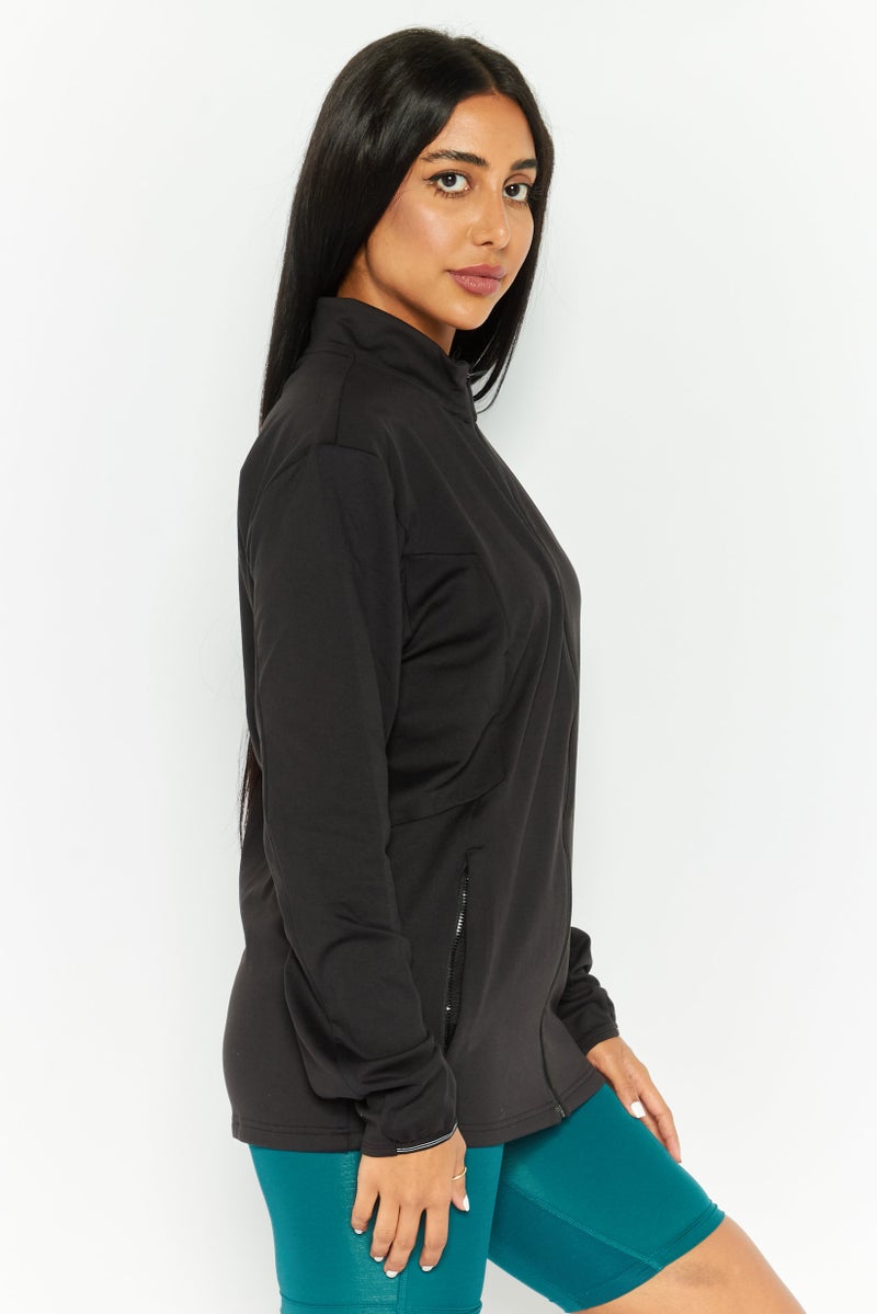 PUMA Women Sportswear Fit Long Sleeve Training Sweatshirt, Black  - Image 3