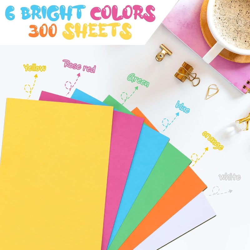 Fainne 300 Pcs Blank Index Cards 180 Gsm Thick Card Stock Assorted Color Neon Blank Flash Cards Colorful Study Notecards for Organizing(4 x 6 Inch,Vivid Colors) - Image 3