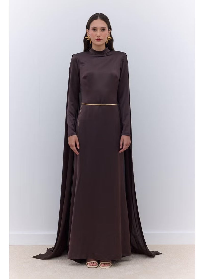 Manuka Elegant Cape Dress - Image 4