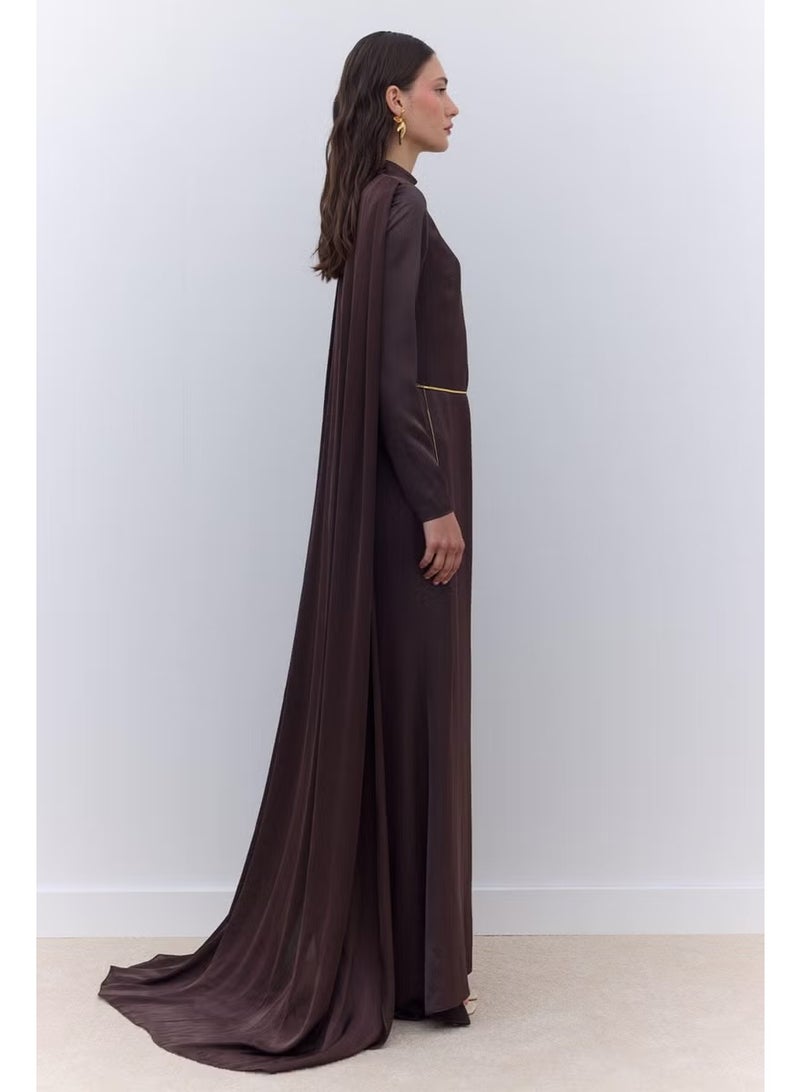 Manuka Elegant Cape Dress - Image 2