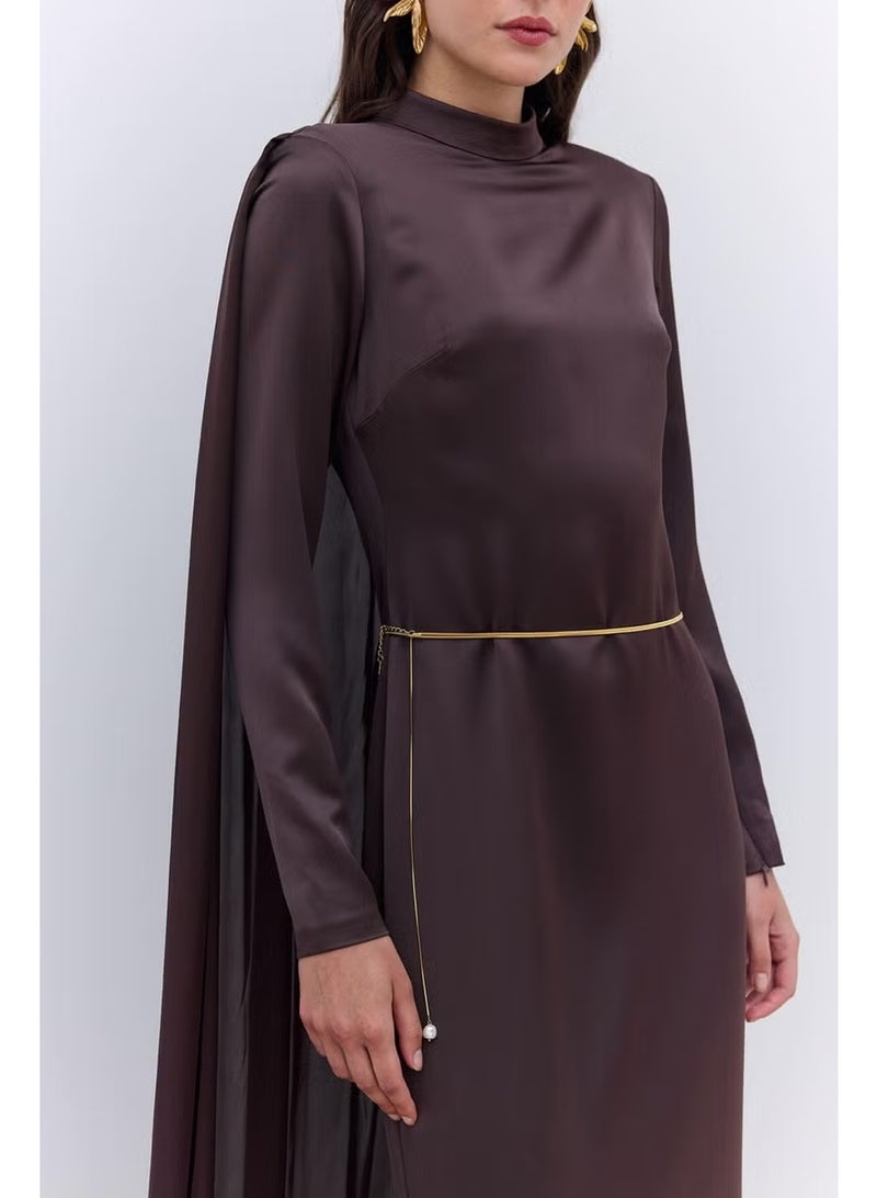 Manuka Elegant Cape Dress - Image 3