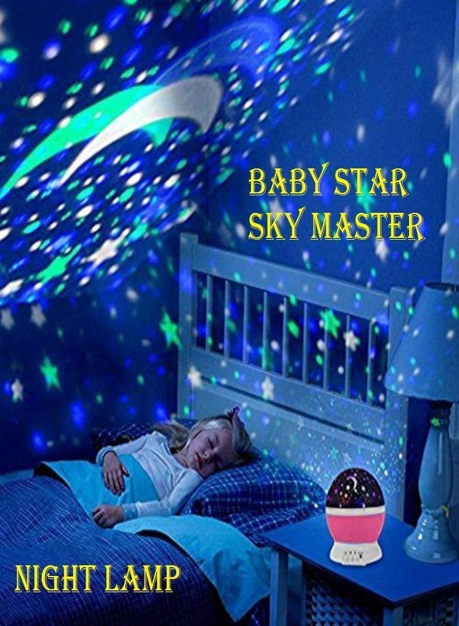 DPISZONE Plastic Starry Sky Colorful LED Night Lamp, Night Bulb, Night Light, Multicolour - Image 2
