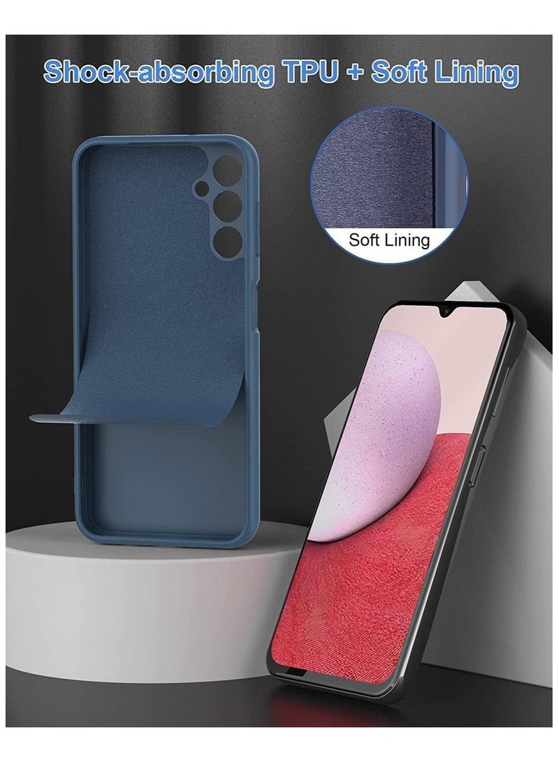Case for Samsung Galaxy M16 5G / Galaxy F16 5G Soft Silicone TPU Case Shockproof Matte Finish Back Cover Inner Fabric Lining with Camera Protection for Samsung Galaxy M16 / F16 5G - Image 5