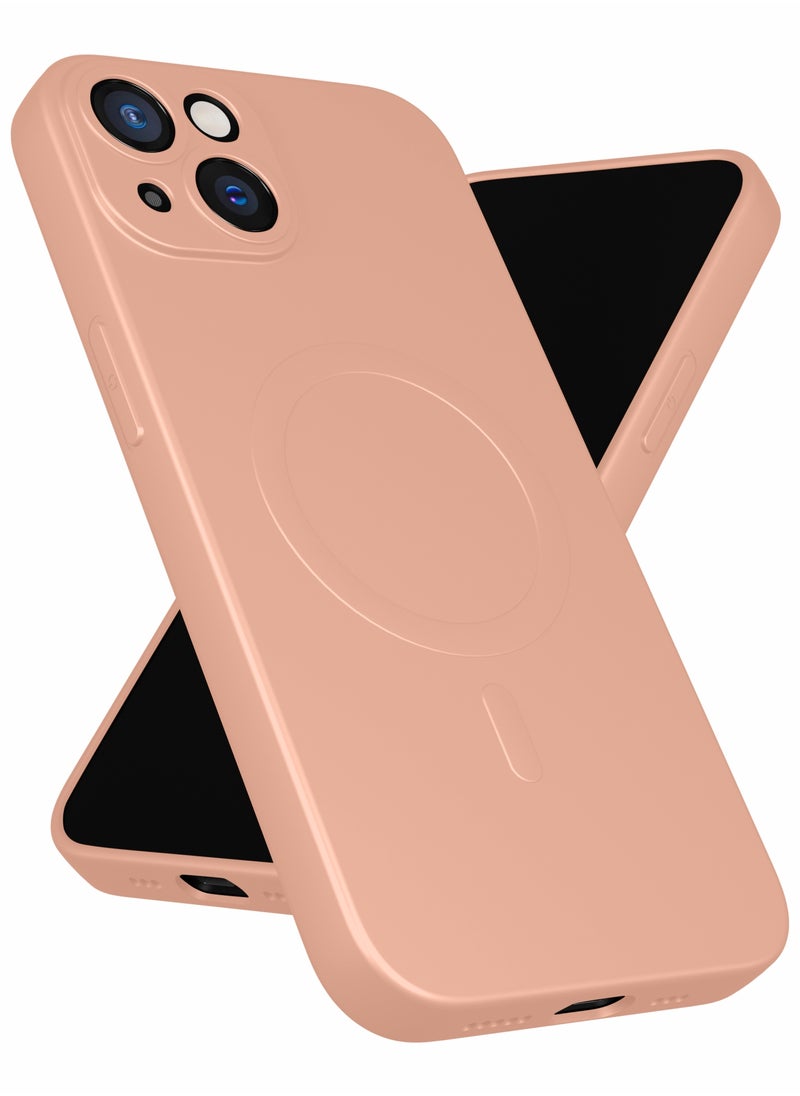 MOBILIUS - for iPhone 14 Case, Soft Anti-Scratch Microfiber Lining, Compatible with MagSafe, Shockproof Phone Case for iPhone 14 6.1 inch, Pink - Image 1