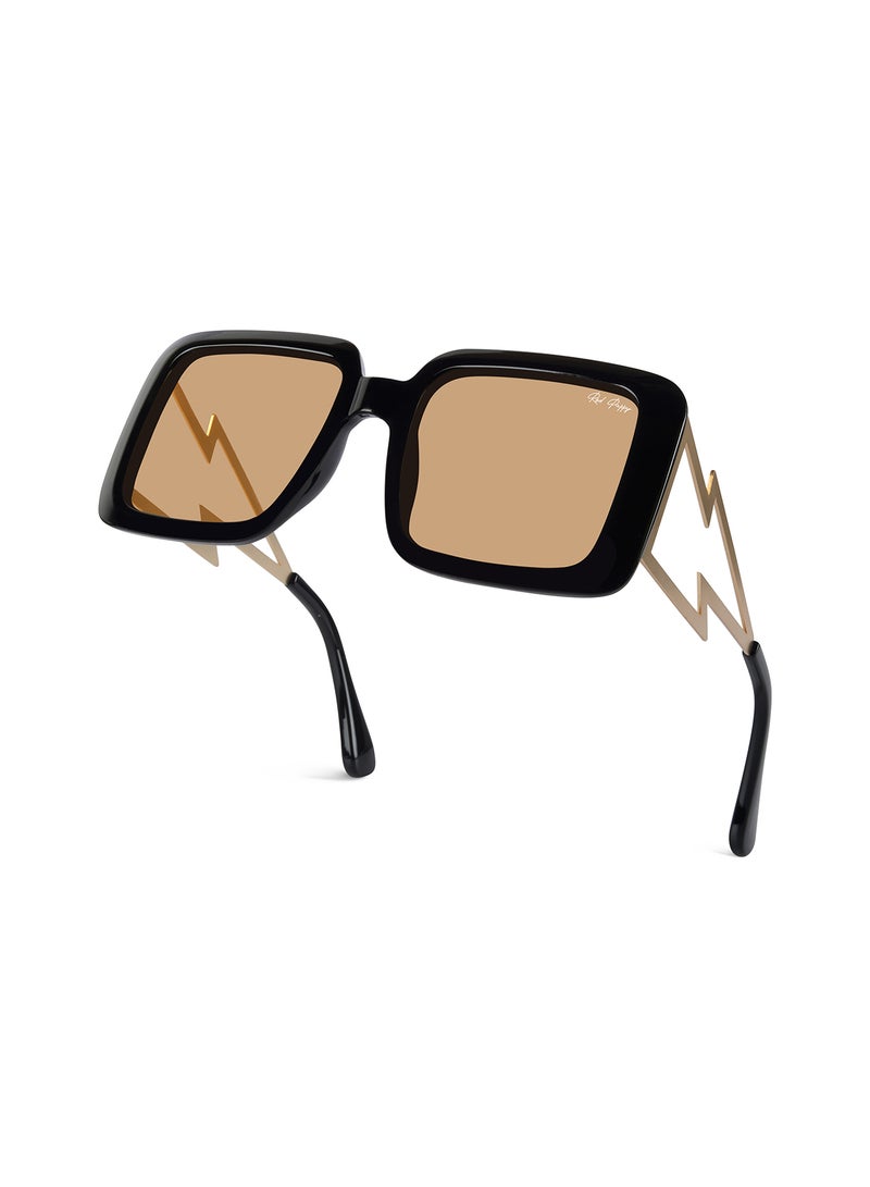 Woggles Stylish Yellow Oversized Sunglasses| 100% UV Protected| Men & Women - Image 5