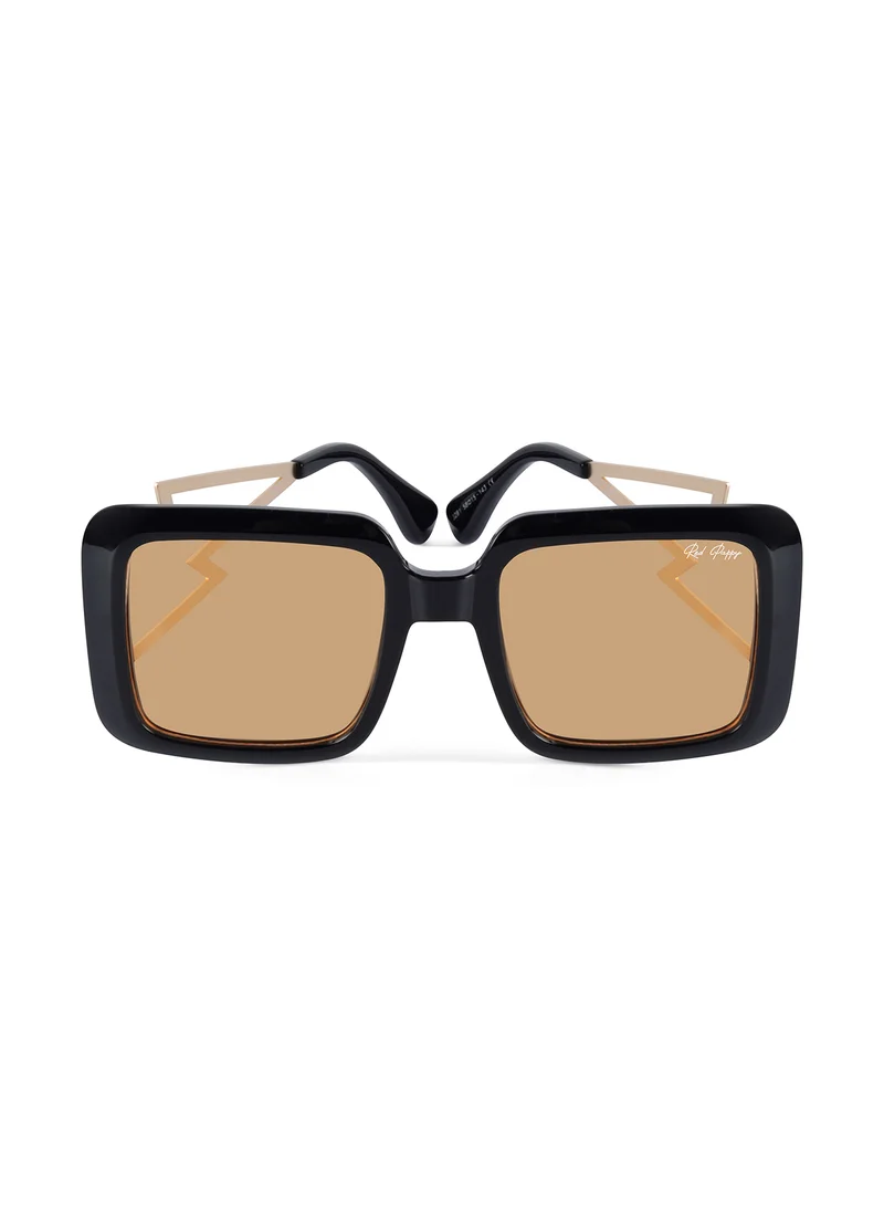 Woggles Stylish Yellow Oversized Sunglasses| 100% UV Protected| Men & Women