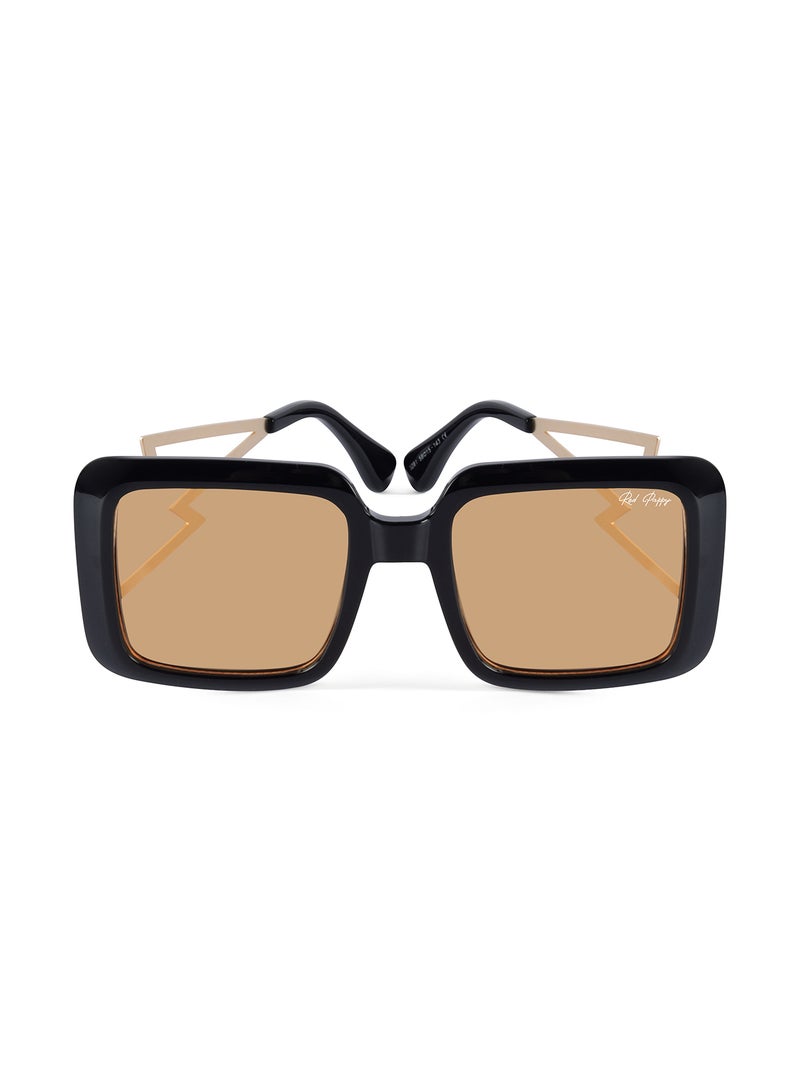 Woggles Stylish Yellow Oversized Sunglasses| 100% UV Protected| Men & Women - Image 1