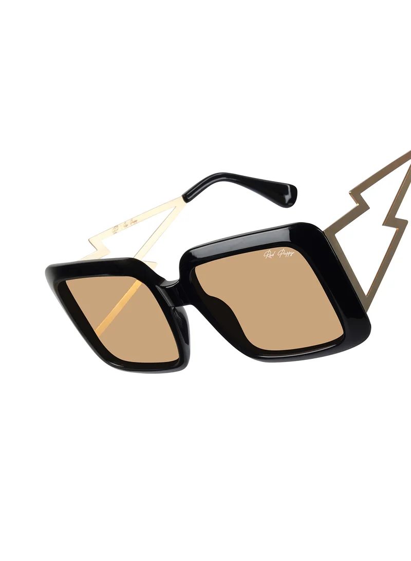 Woggles Stylish Yellow Oversized Sunglasses| 100% UV Protected| Men & Women