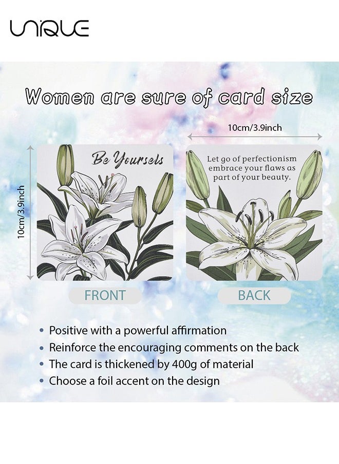 Women's Positive Affirmation Cards, 50 Motivational English Cards, Daily Self-Affirmation Self-Motivation Gifts, Birthdays, Prayer Cards, Meditation Cards, Motivational Cards - pzsku/Z2ED7C6DB3C101DD24AFAZ/45/_/1727145250/9064caa8-5dd5-4fbc-9422-d7810152bd3a