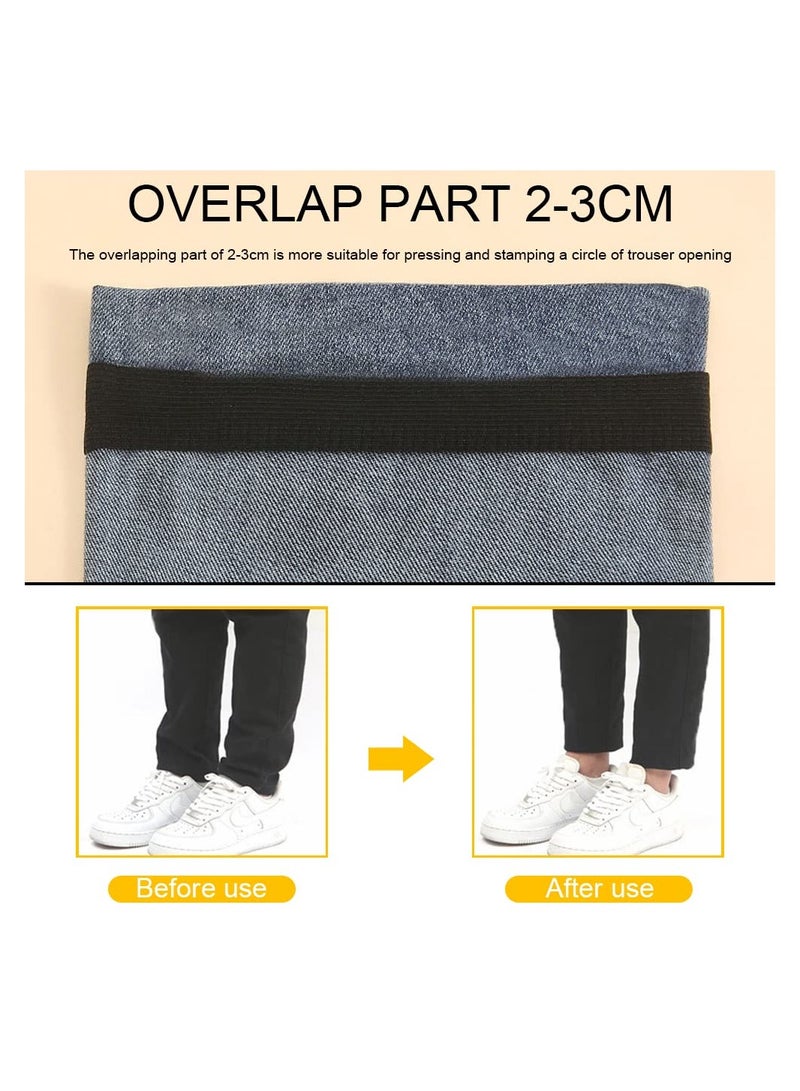 SYOSI 2Pcs 32.8ft Pants Edge Shorten Mouth Paste, Permanent Washable Iron-On Hem Clothing Tape, Sewing Adhesive Tape, Fabric Fusing Tape for Pants, Jeans, Clothes (Black) - Image 3