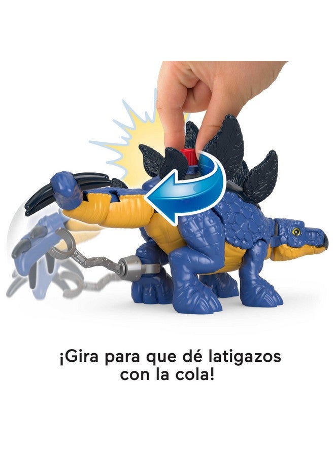 JURASSIC WORLD Fisher-Price Imaginext Jurassic World Dinosaur Toy Stegosaurus & Dr. Alan Grant Figure Set for Pretend Play Preschool Kids Ages 3+ Years - Image 3