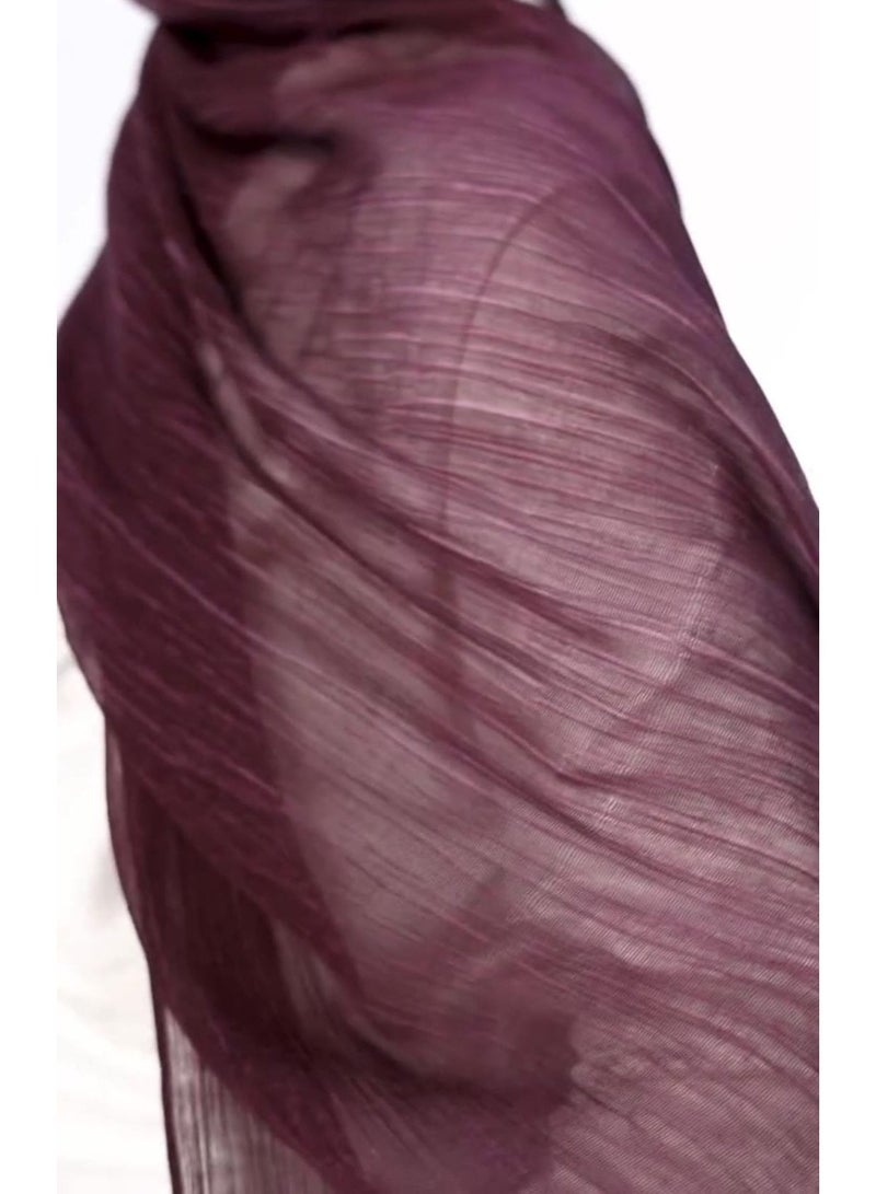 Luxuria Luxury Thai Rafield hijab in burgundy - lightweight and comfortable, perfect for a stylish and modern look. - Image 1