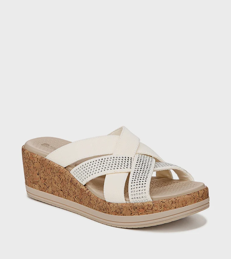 ناتشورالايزر NAREIGN Embellished Open Toe Wedge Sandals