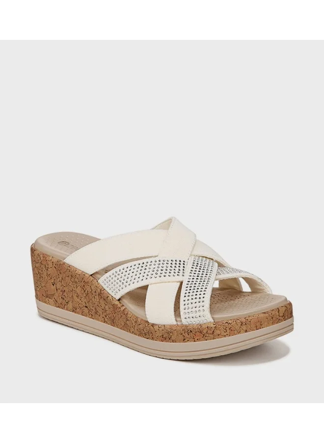 ناتشورالايزر NAREIGN Embellished Open Toe Wedge Sandals