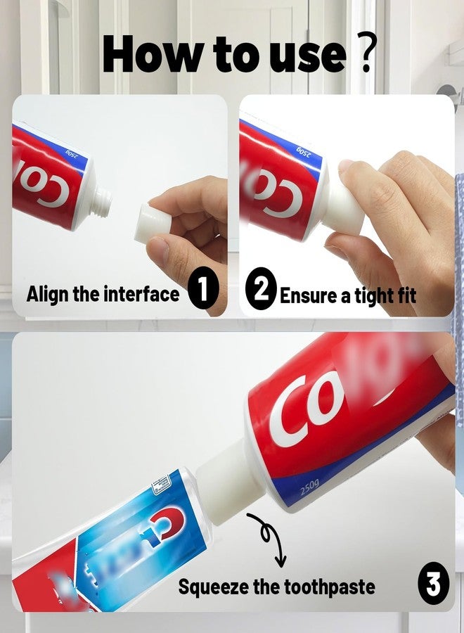 2pcs Toothpaste Refill Compatible with Colgate & Crest,Perfect for Refilling Travel Toothpaste&Transfer Adapters,Transfer Tool for Travel Bathroom Accessories - Image 5