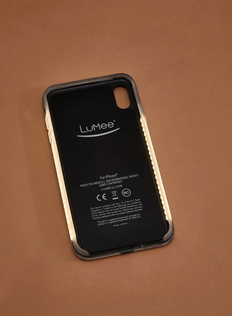 LuMee DUO Ring Gift Set iPhone XS Max White Marble