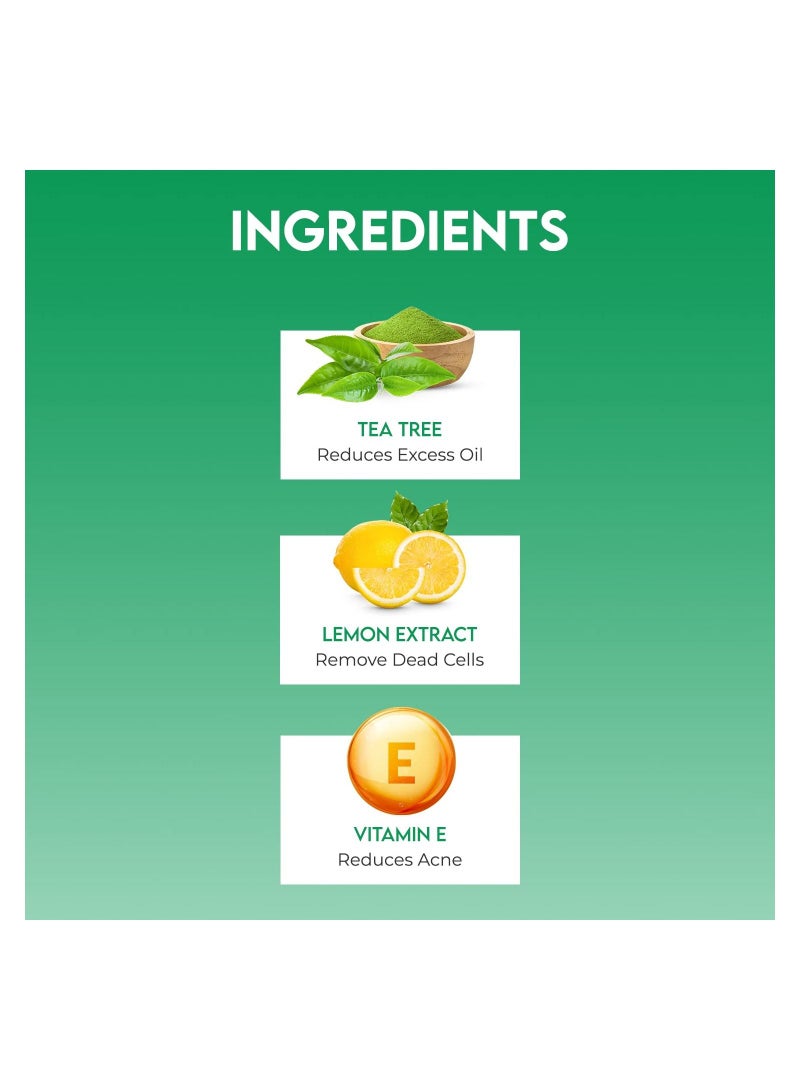 Jovees Tea Tree Oil Control Face Wash Green 120ml - Image 2