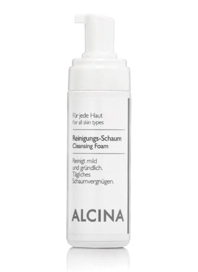 ALCINA - Face Cleansing Foam For All Skin Type 150 ml With Soothing Panthenol- Provitamin B5 Made in Germany - Image 1