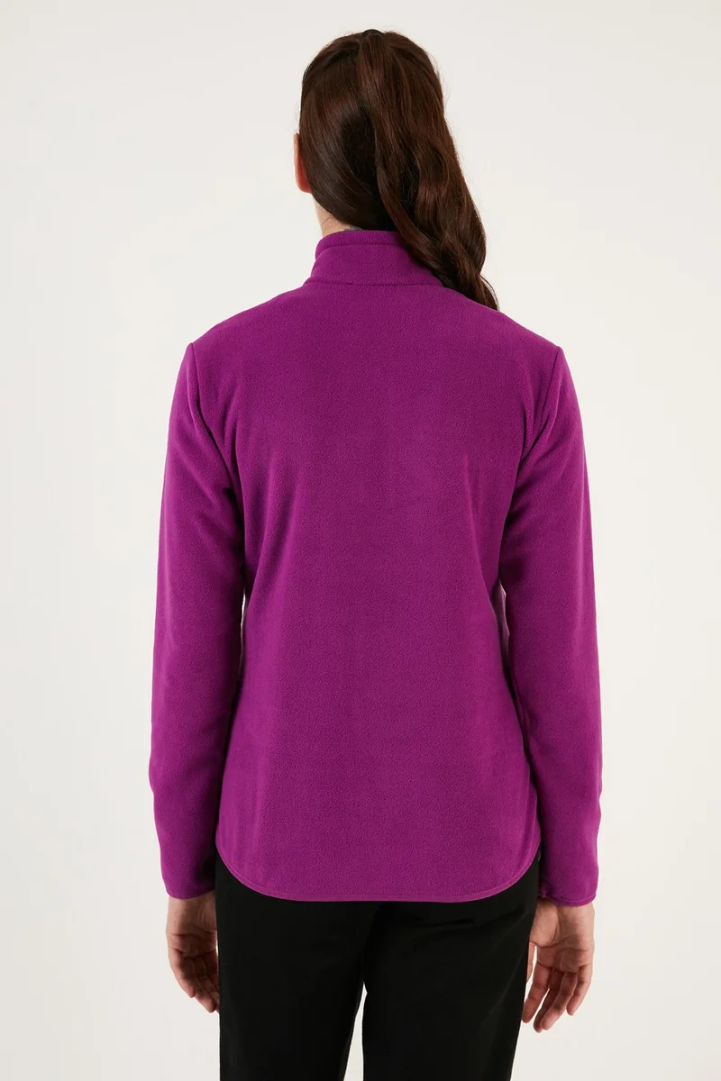 Lela Slim Fit Anti-Pilling Non-Pilling Zippered Pocket Fleece Cardigan Women's POLAR 5907002