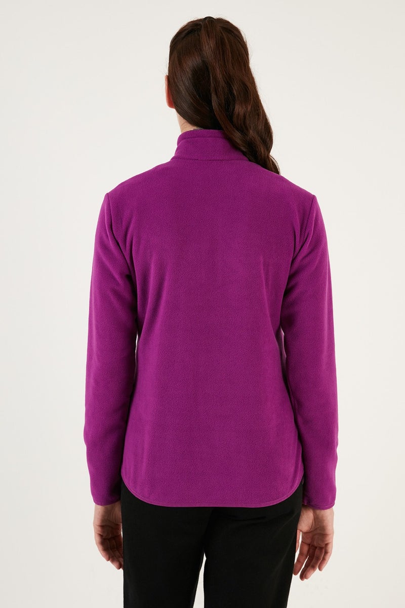 Lela Slim Fit Anti-Pilling Non-Pilling Zippered Pocket Fleece Cardigan Women's POLAR 5907002 - Image 5