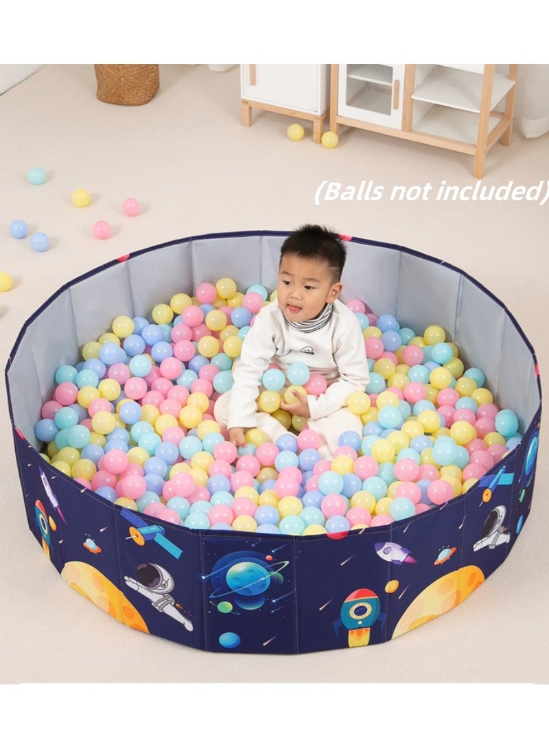شو وو حوض كرات محيطي قابل للطي للعب للأطفال الصغار والبنات والأولاد، ساحة لعب للأطفال، حظيرة لعب، سياج، حوض كرات محمول (الكرات غير متضمنة) - Image 5