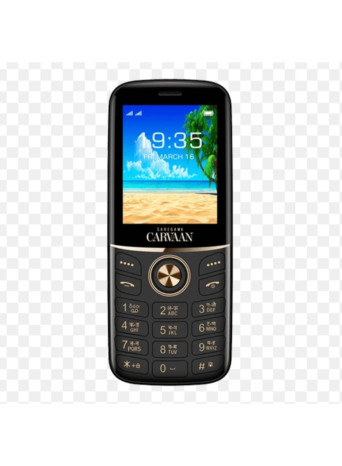 Saregama Carvaan M23 Black Keypad Phone – Retro Music Player with Preloaded Songs, FM Radio & Bluetooth