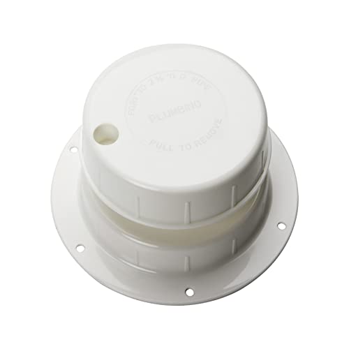 HOMEE RV Plumbing Vent Cap, Sewer Vent Cap, Plastic Roof Cover for Trailer Camper 1 to 2 3/8 Inch- White - Image 1