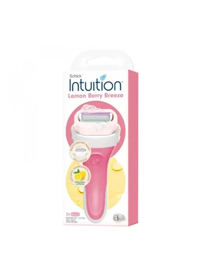 Intuition Schick Intuition - Lemon & Raspberry Breeze Blades - 4 Blades - Image 3