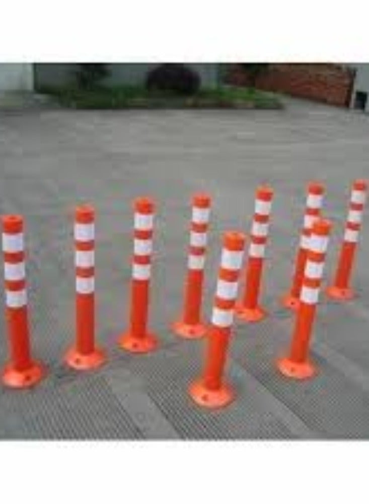 KNP 75CM Traffic Safety Delineator Post in red is a versatile and essential traffic control tool designed to enhance visibility and direct traffic safely in various environments including roadwork zones parking lots and event areas. - Image 3