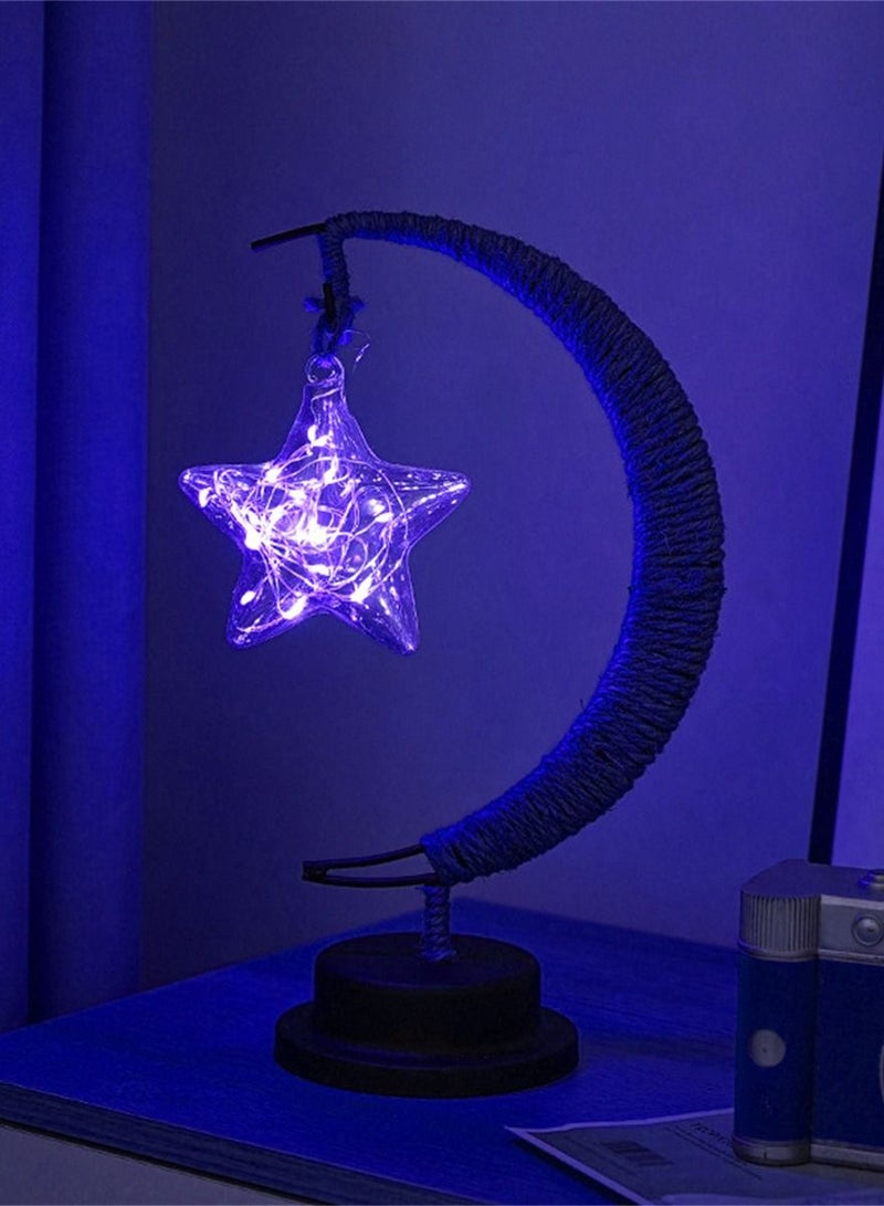 Loquat LED Iron Art Decorative Lamp Arab Style Gurban Festival Atmosphere Lamp 14*13*27cm  - Image 2