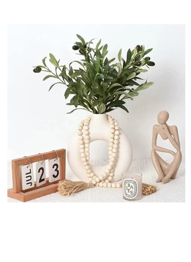 Generic - Faux Olive Branches with Realistic Olives for Vases, 3Pcs 48cm Artificial Greenery Stems for Indoor/Outdoor DIY Wreaths, Centerpieces, and Floral Arrangements. - Image 1