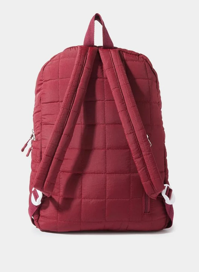 ستايلي Solid Padded Backpack With Front Pocket