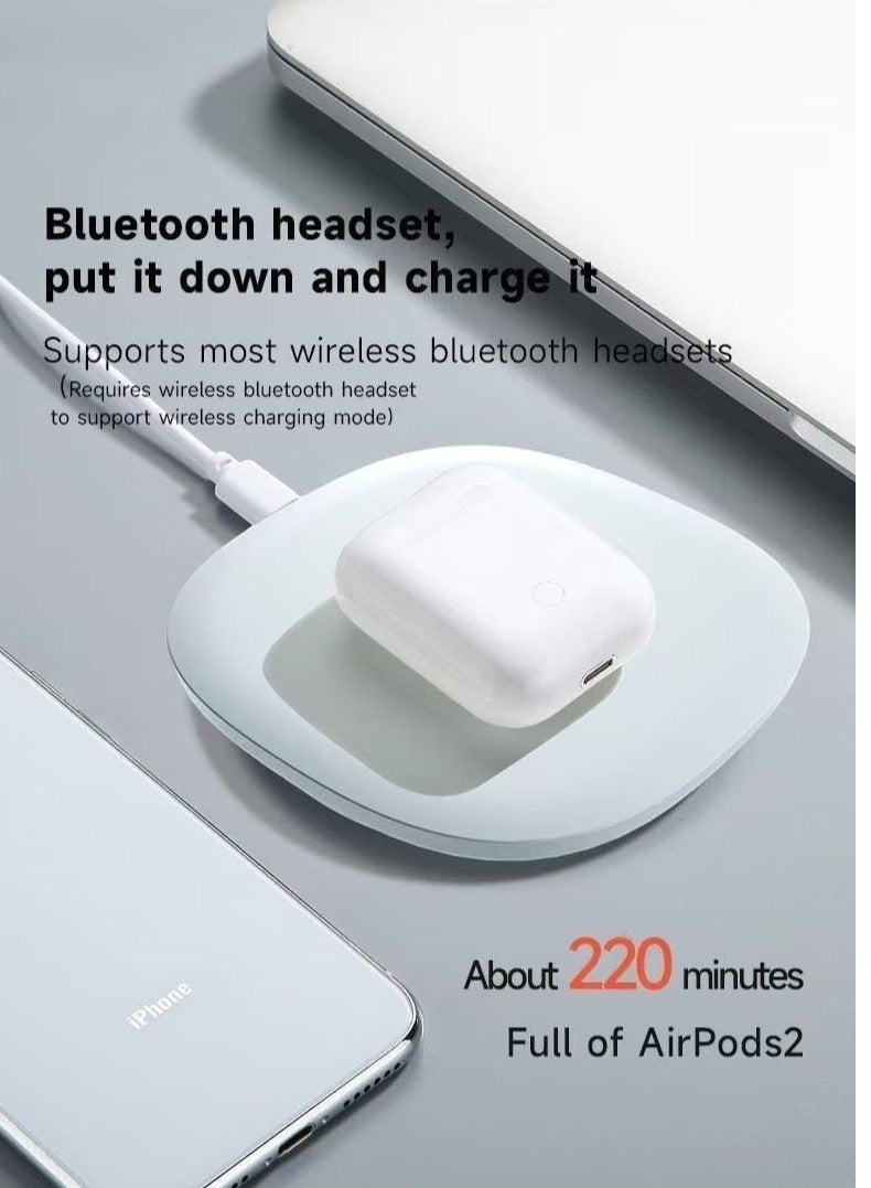 ماجنتيك شاحن لاسلكي سريع   بقوة 15 واط - محطة شحن 3 في 1 للهواتف والسماعات والساعات | متوافق مع سلسلة iPhone 16/15/14/13/SE/12 وسلسلة Samsung Galaxy S24/S23/S22. - Image 3