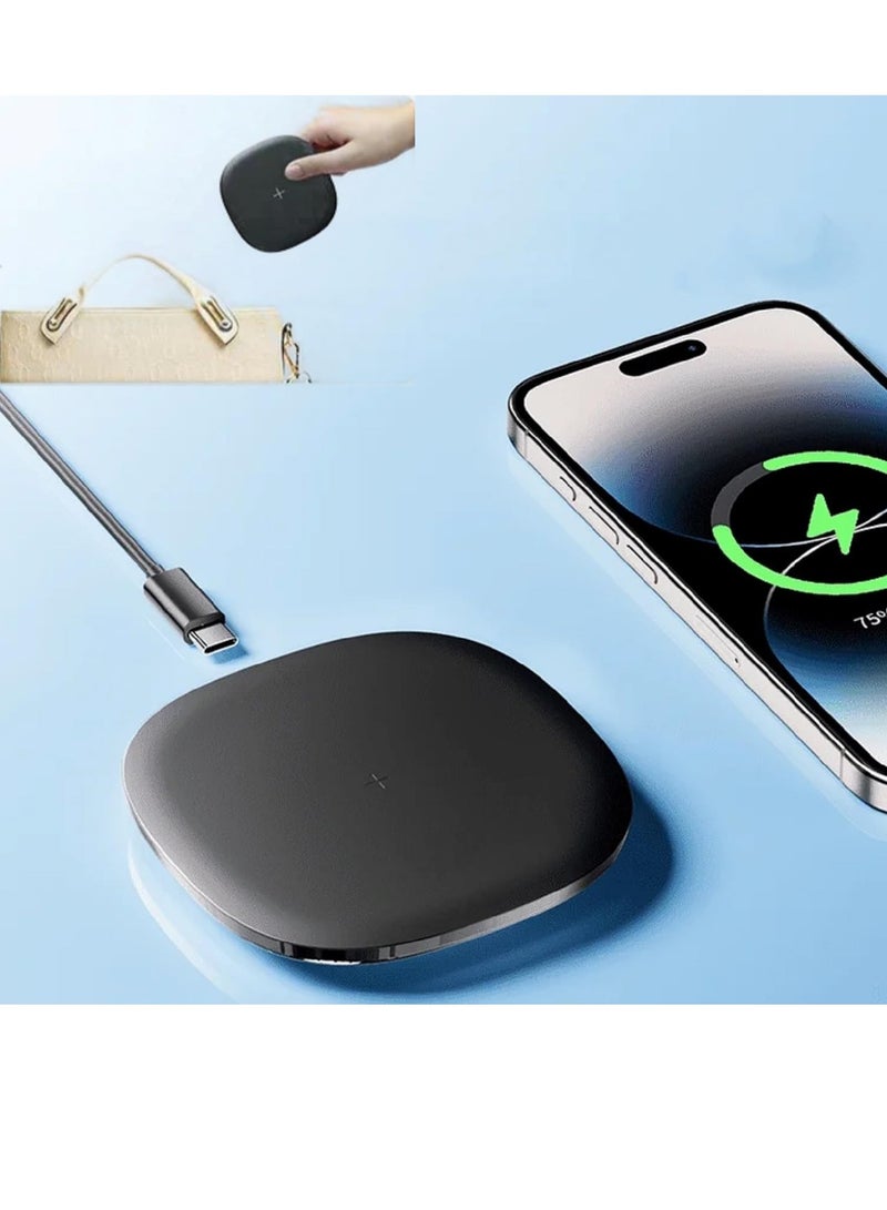 ماجنتيك شاحن لاسلكي سريع   بقوة 15 واط - محطة شحن 3 في 1 للهواتف والسماعات والساعات | متوافق مع سلسلة iPhone 16/15/14/13/SE/12 وسلسلة Samsung Galaxy S24/S23/S22. - Image 1