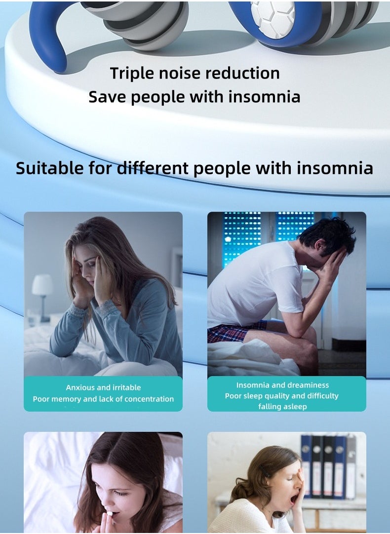 Sound insulation, sleep aid, noise reduction earplugs, swimming earplugs suitable for swimming, sleeping, studying, and working