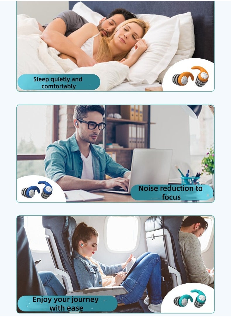 Sound insulation, sleep aid, noise reduction earplugs, swimming earplugs suitable for swimming, sleeping, studying, and working