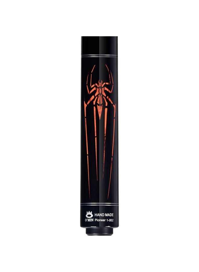O'Min Black Widow Pool Cue, Large Tip Black 8-Ball Cue, Chinese 8-Ball Detachable Pool Cue, American 16-Color 9-Ball Cue - Image 1