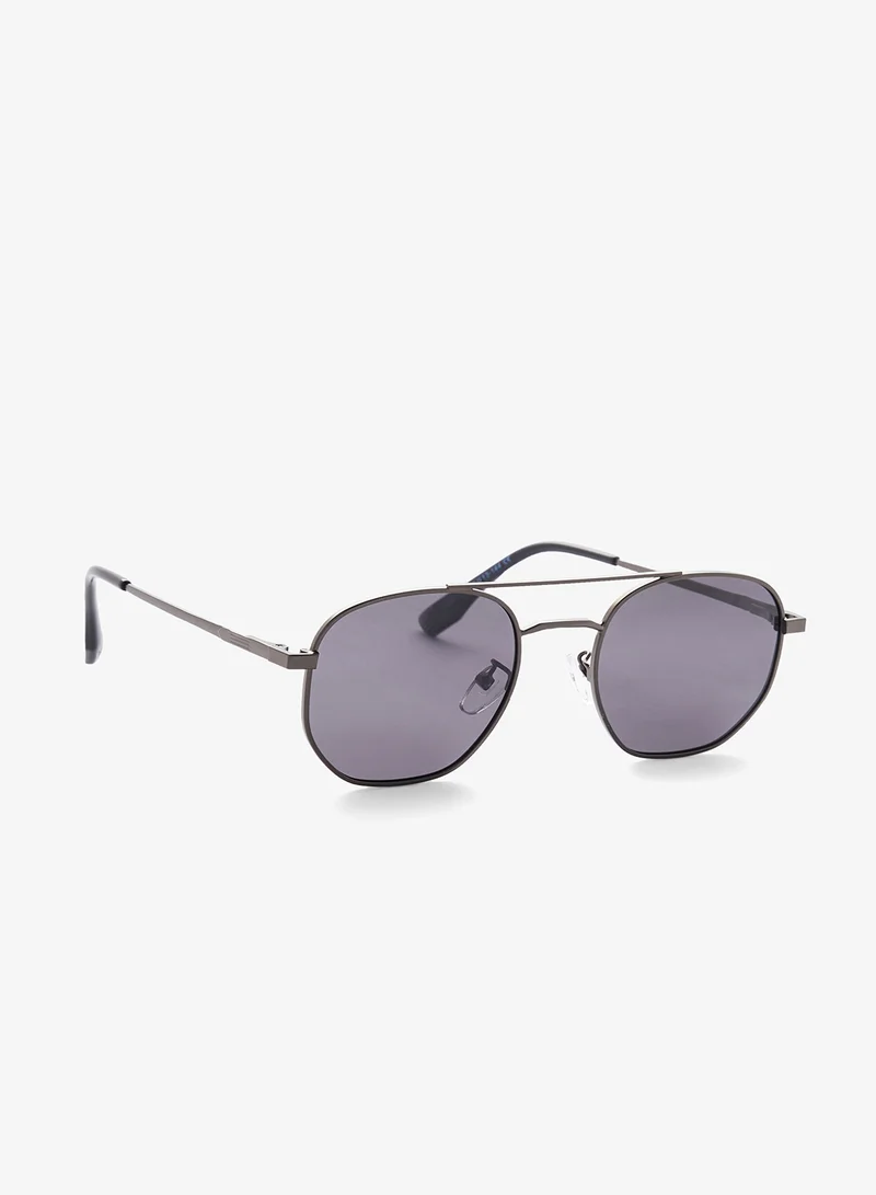Robert Wood Polarized Lens Square Aviator Sunglasses