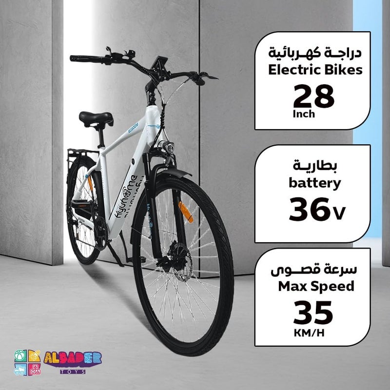 ALBADER Electric Bikes for Adults, Electric Bike 28 Inch with 3 Riding Modes, Electric Scooter With 36V and10AH battery, Bike With Max Speed 35 KM/H & 30 KM Range - Image 2