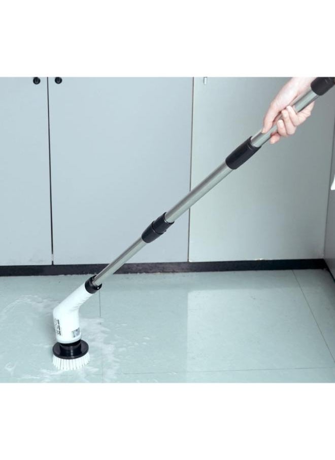 Eoptify - Cordless Electric Spin Scrubber Cleaning Brush with 7 Replaceable Brush Heads,& Adjustable Extension Arm up to 4ft 2 Speed Bathroom, Shower, Floor, Tile,Easy to Use & Rechargeable - Image 1
