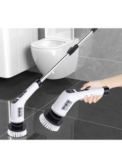 Eoptify Cordless Electric Spin Scrubber Cleaning Brush with 7 Replaceable Brush Heads,& Adjustable Extension Arm up to 4ft 2 Speed Bathroom, Shower, Floor, Tile,Easy to Use & Rechargeable  - Image 5
