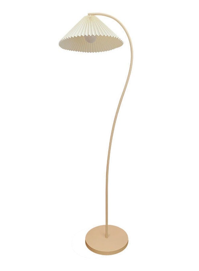 keke Retro Study and Living Room Style Floor Lamp with Pleated Lampshade with 12W Remote Control - Image 2