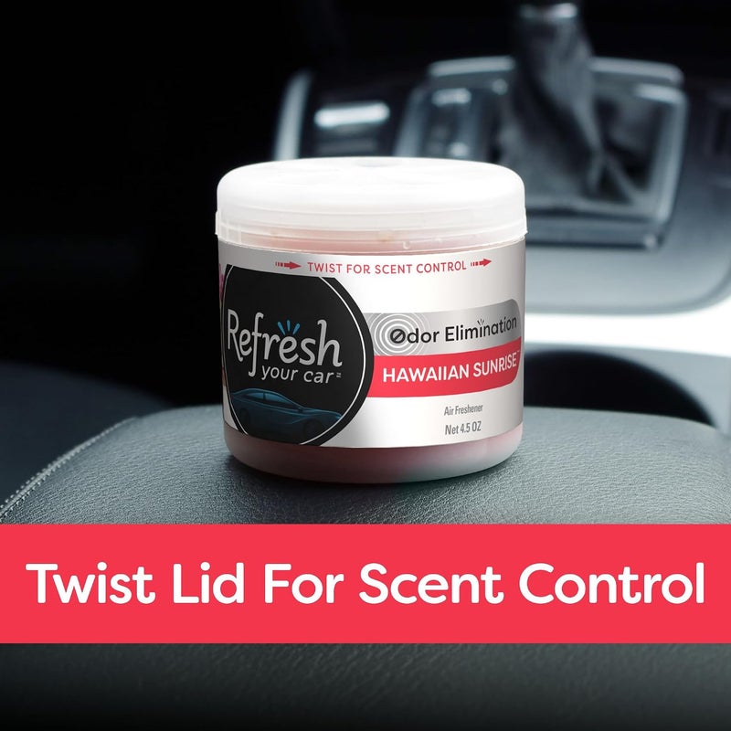 RefreshYourCar ! E301459500 Scented Gel Can, 4.5 oz, Hawaiian Sunrise - Image 4