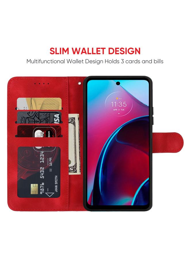 S-TOP Case For Motorola Moto G Stylus 4G 2022 Skin Feel Geometric Lines Leather Phone Case - Image 3