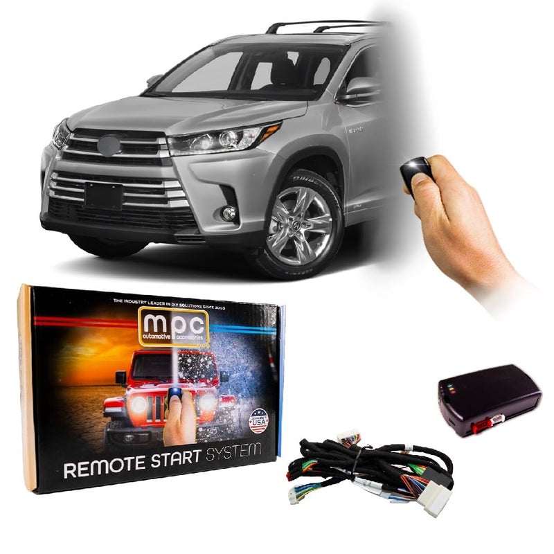 MPC Remote Start Kit Compatible with Toyota Highlander 20142019 CHR 20182019 Land Cruiser 20162018 Plug and Play Push to Start Ignition Only Gas Vehicles Only