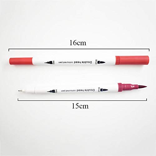 Worison worison Dual Tip Brush Marker Pens Artistic Watercolour 12,Brush Tip With Fine Liner 0.4Mm&Markers Pen With 1-2 Mm Tip For Writing Drawing Coloring,Multi-coloured - Image 5