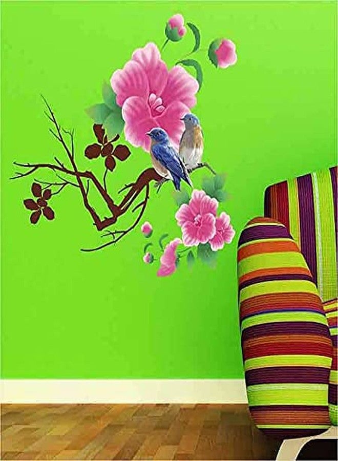 Walltech Set of 2 Wall Sticker Blue Bird and Tribal Lady Wall Sticker - Image 2