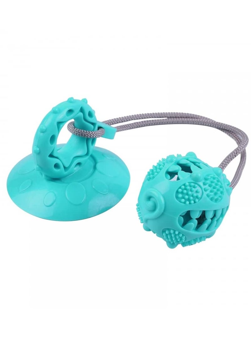 Excefore Dog Tug of War Rope, Suction Cup Dog Toy, Toys for Dogs to Stop Boredom, Dog Chew Squeaky Rope Toy Indestructible Pet Chew Toys for Clean Teeth & Food Dispensing - Image 1