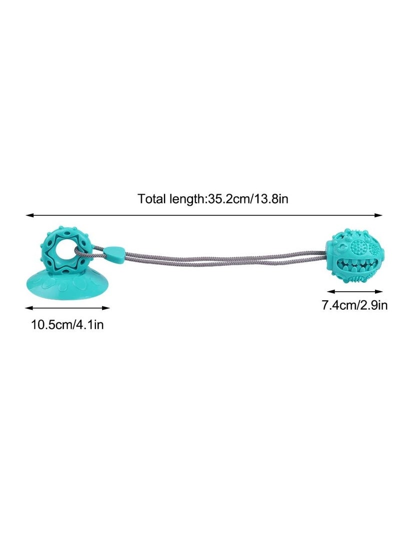Excefore Dog Tug of War Rope, Suction Cup Dog Toy, Toys for Dogs to Stop Boredom, Dog Chew Squeaky Rope Toy Indestructible Pet Chew Toys for Clean Teeth & Food Dispensing - Image 4